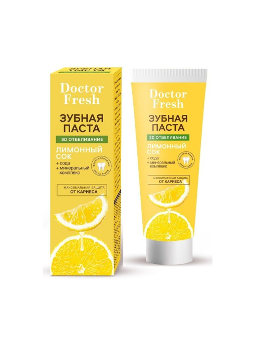 Зубная паста Doctor Fresh 3D Отбеливание 75мл