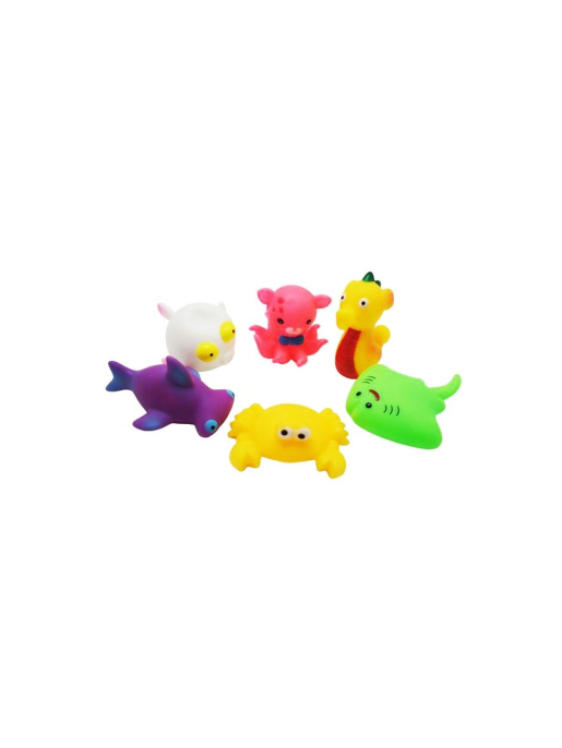 Резиновые игрушки морские животные 6шт 21*20см 667