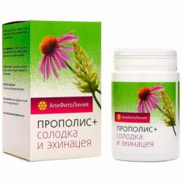 Прополис + солодка и эхинацея: от простуды и гриппа, 60 табл.