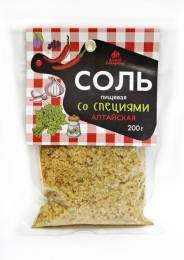 Соль пищевая со специями Алтай Старовер 200г
