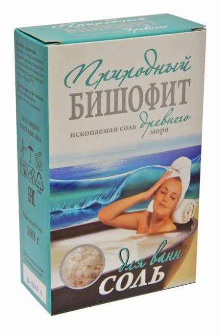 Бишофит природный соль для ванн 180г