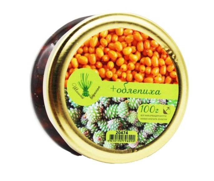 Варенье шишка Облепиха Сашера Мед 100г