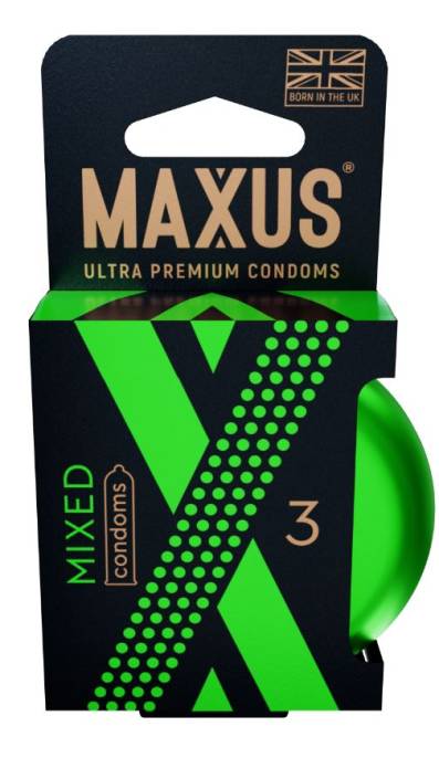 Презервативы MAXUS Mixed микс набор 3 шт