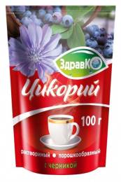 Цикорий растительный дойпак ZIP с черникой ЗдравКо 100 г