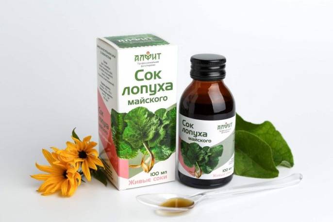 Сок живой Лопуха майского 100мл
