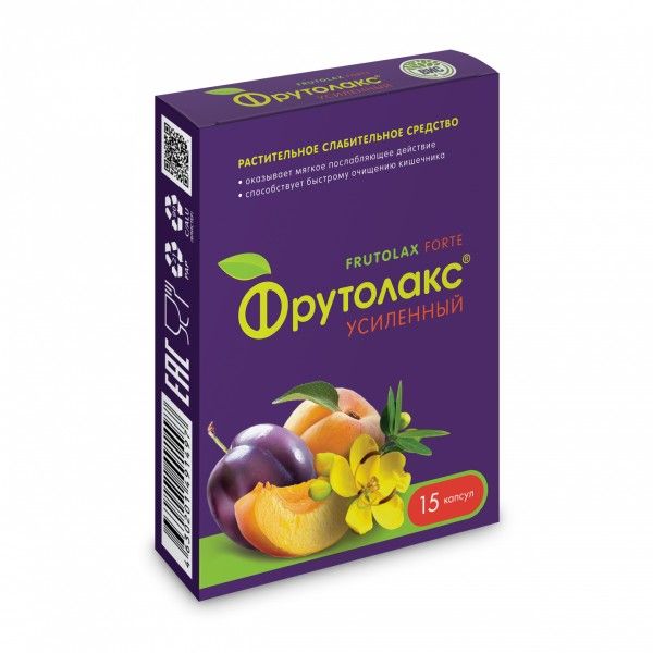 Фpутолакс Усиленный FRUTOLAX FORTE 15 капсул по 04г