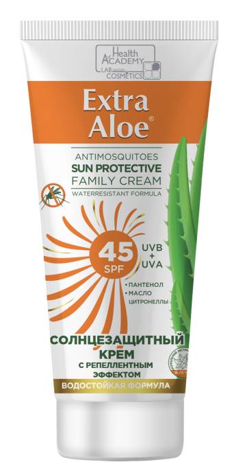 ВИЛСЕН Солнцезащитный крем для всей семьи SPF 45 серии Extra Aloe 100мл