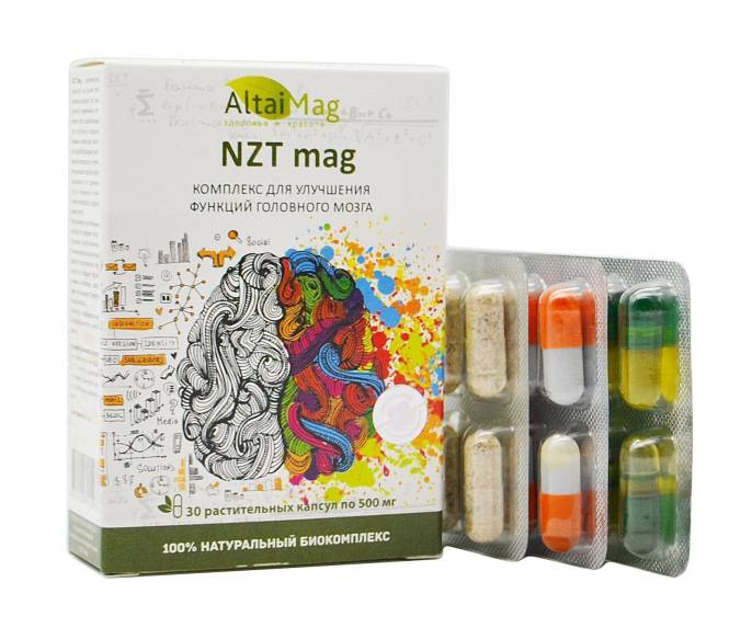 NZT mag для улучшения мозговой деятельности 30 капсул