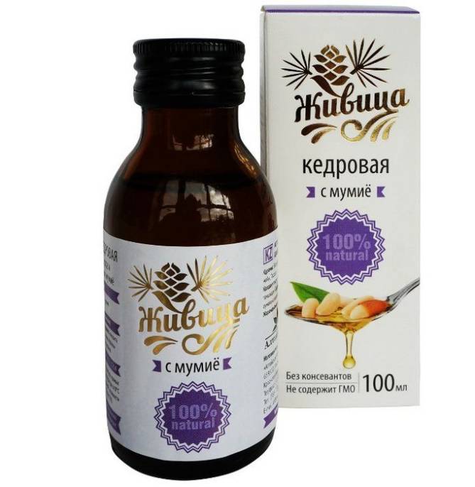 Живица кедровая с мумие 100мл