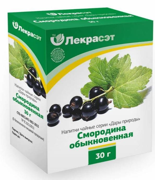 Смородина лист чайный напиток 30г