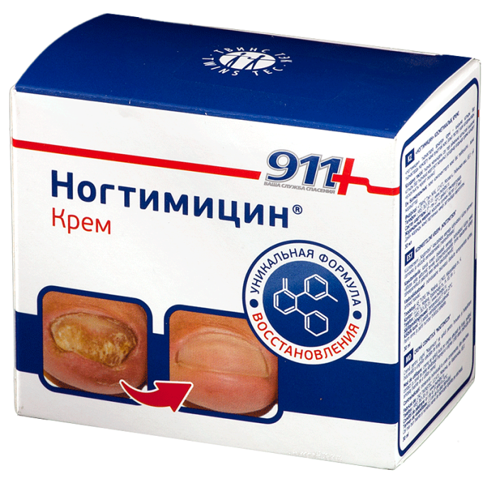 911 Ногтимицин крем 30мл