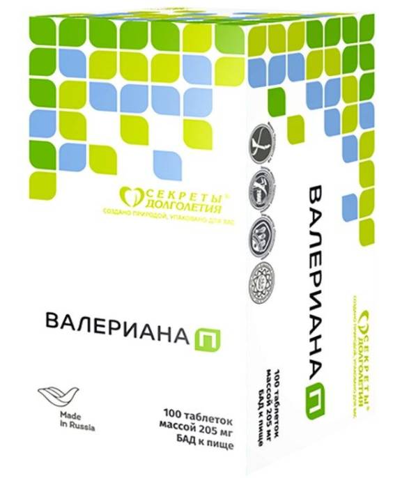 Валериана П 100 таблеток