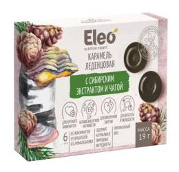 Карамель леденцовая Eleo с сибирским экстрактом и чагой 6шт