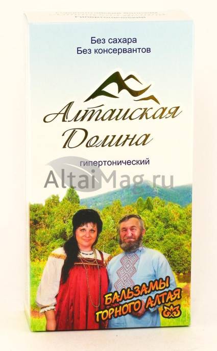 Бальзам Алтайская Долина гипертонический на фруктозе 250мл