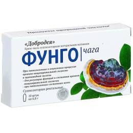 Суппозитории Добродея Фунго Чага, 10 шт.