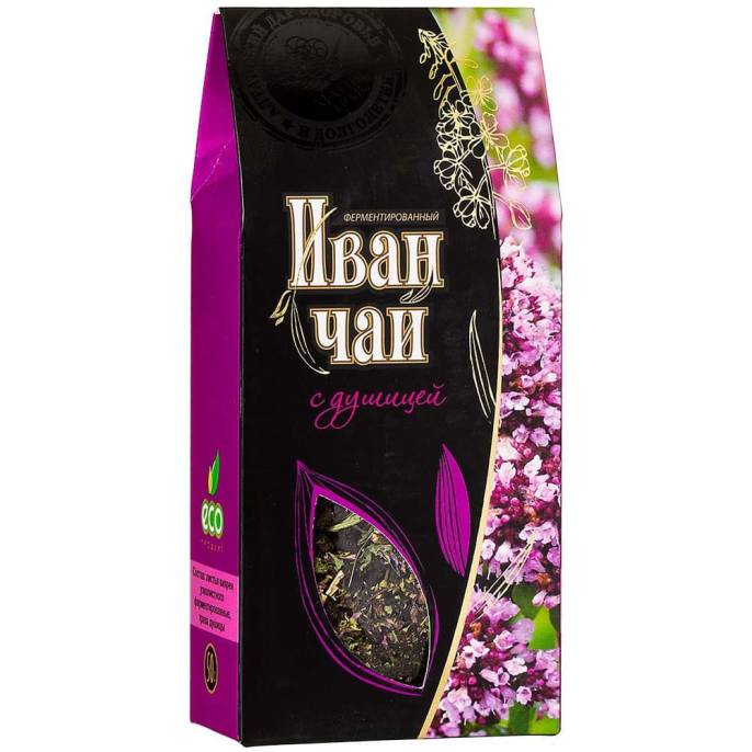 Листья иван-чая (кипрея) с травой душицы, 50 гр.