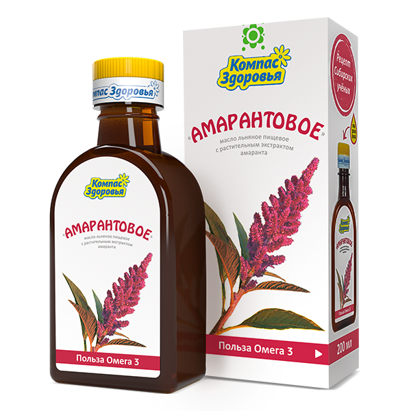 Масло льняное Амарантовое 200 мл