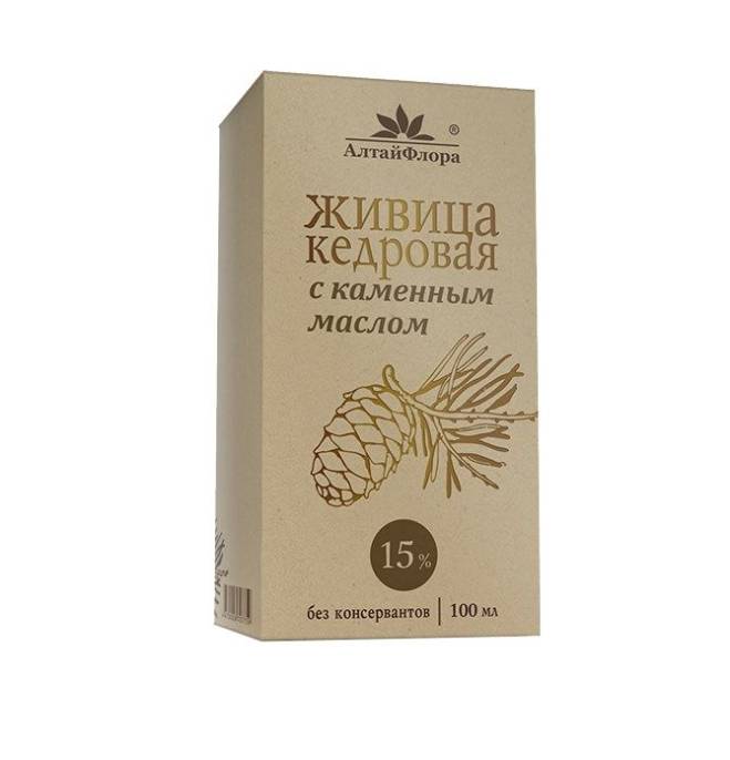 Живица кедровая с каменным маслом 100мл