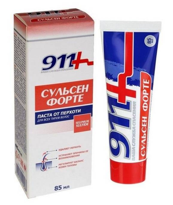 911 СУЛЬСЕН ФОРТЕ Паста от перхоти 85мл