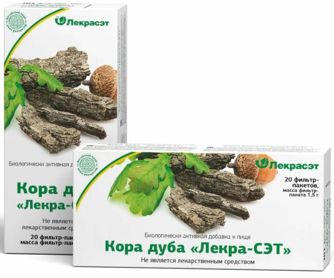 Дуб кора 20 пакетиков