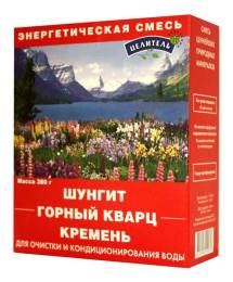 Энергетическая смесь шунгитгорный кварц и кремень 380г