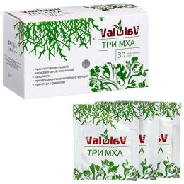 Три мха «ValulaV» при пищевых отравлениях, 30 пакетов.