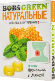 Бобс Грин леденцы с прополисом и мятой