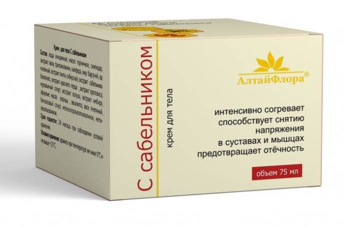 Крем для тела с сабельником Алтайфлора 75г
