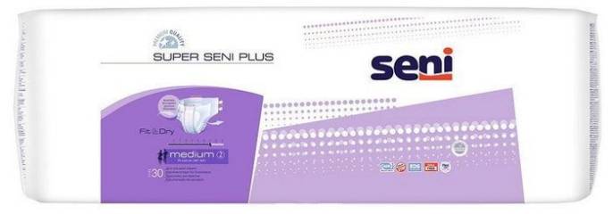 Подгузники Super Seni Плюс AIR для взрослых Medium 30шт