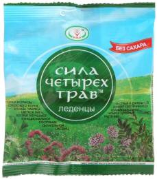 Леденцы Сила 4х трав без сахара 30г