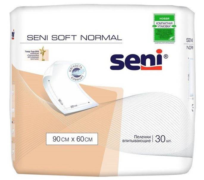 Пеленки Seni Сени Софт Normal 60 на 60 30шт