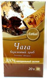 Чага берёзовый гриб Fito Алтай 20 пакетиков по 15г
