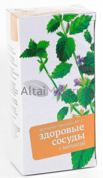 Фиточай №7 Здоровые сосуды с мелиссой 20 пакетиков