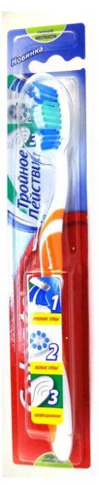 Colgate Колгейт Зубная щетка Тройное действие средней жесткости