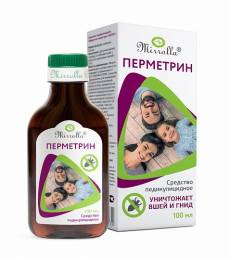 Педикулицидное средство Мирролла перметрин Фора 15% 100мл