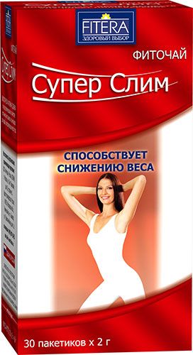 Фиточай Супер Слим для похудения 30 пакетиков по 2г