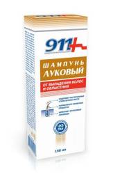 911 Шампунь Луковый при облысении и от выпадения волос 150мл