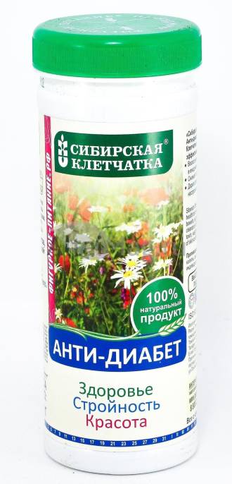 Клетчатка Сибирская Антидиабет банка 170 г