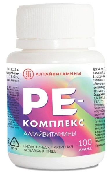 РЕ комплекс Алтайвитамины драже 100шт