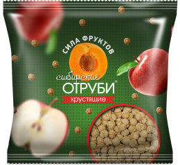 Отруби Пшеничные Хрустящие Сила Фруктов пакет 100г