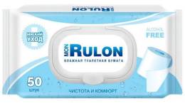 Туалетная бумага влажная MON RULON 50шт