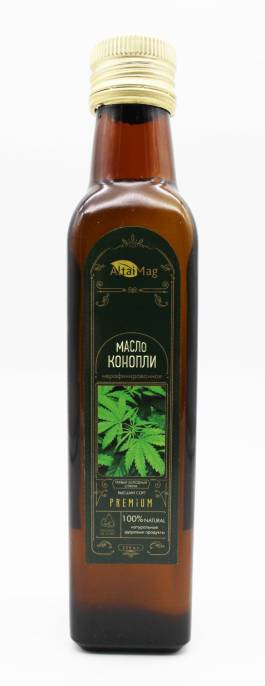 Масло конопляное АлтайМаг 100% в стекле 250мл