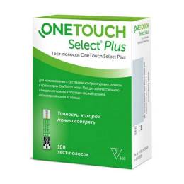 Тест полоски к глюкометру ONE TOUCH SELECT PLUS 100шт