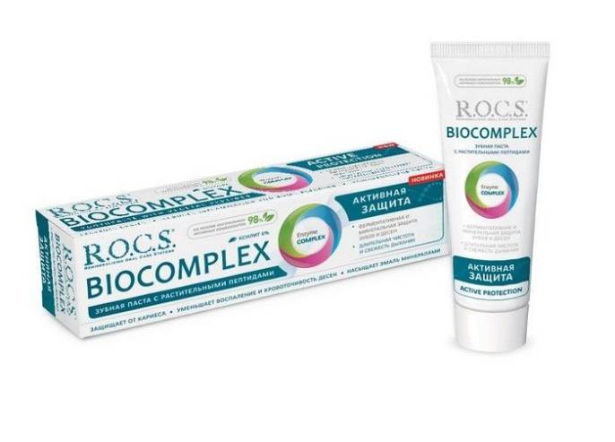 ROCS Рокс Зубная паста Биокомплекс Активная защита 94г
