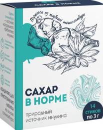 Концентрат сахар в норме инулиновый №14 стиков по 3г