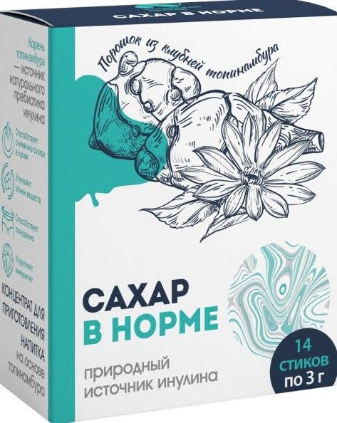 Концентрат сахар в норме инулиновый №14 стиков по 3г