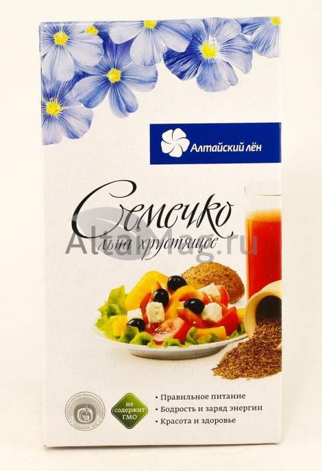 Льна семечко хрустящее Алтайский лен 100г