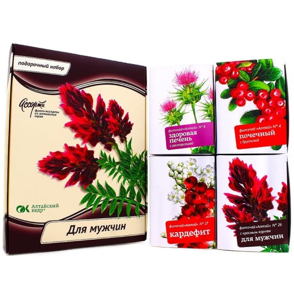 Мини-ассорти фиточаев «Для мужчин», 4x10 фп.