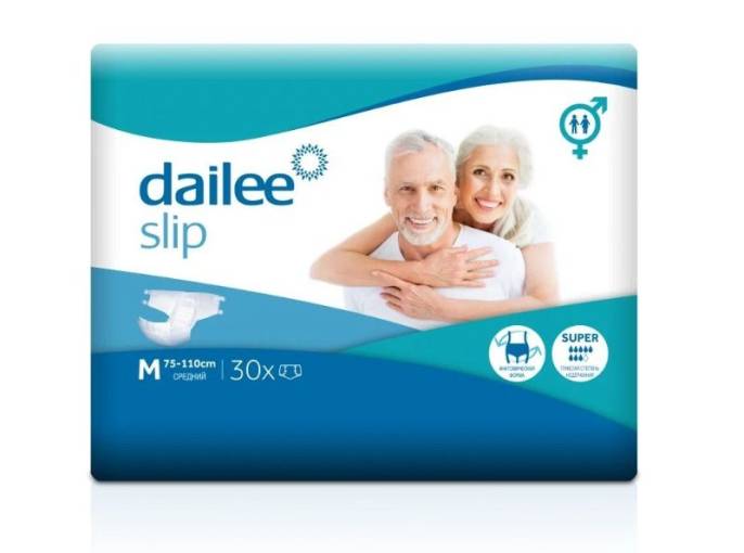 Подгузники для взрослых Dailee Super Medium средний 30шт