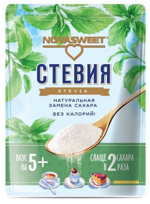 Заменитель сахара Новасвит Стевия подсластитель 200 г